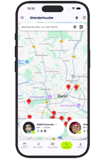 Search results screen