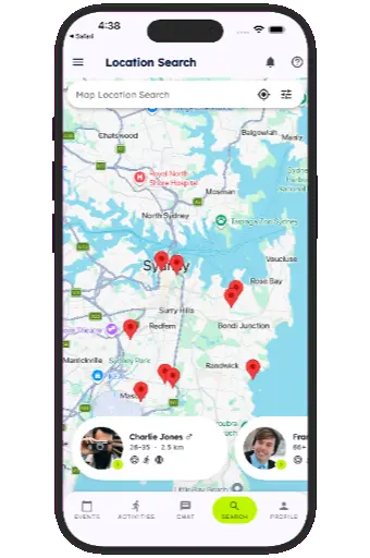 Search results screen