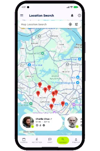 Search results screen
