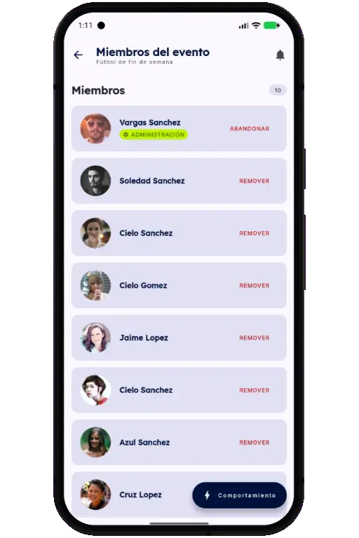 Sports HQ member directory and people search results
