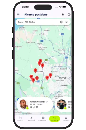 Search results screen
