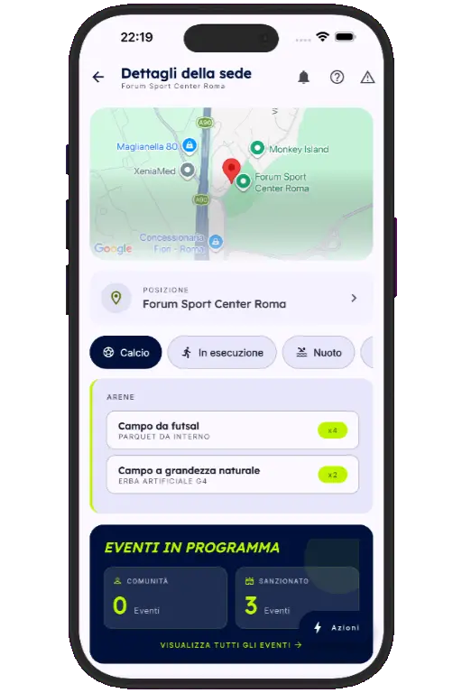 Venue details screen