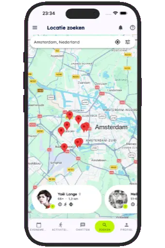 Search results screen